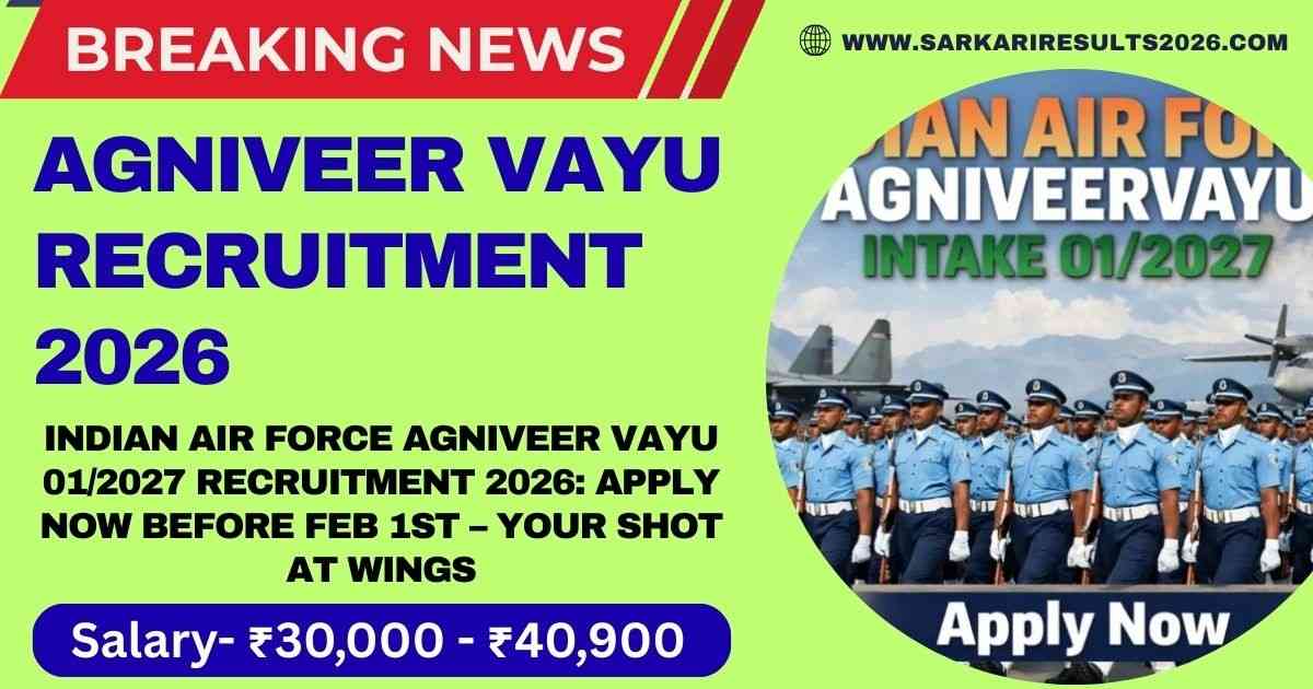 Indian AirForce Agniveer Vayu 2026