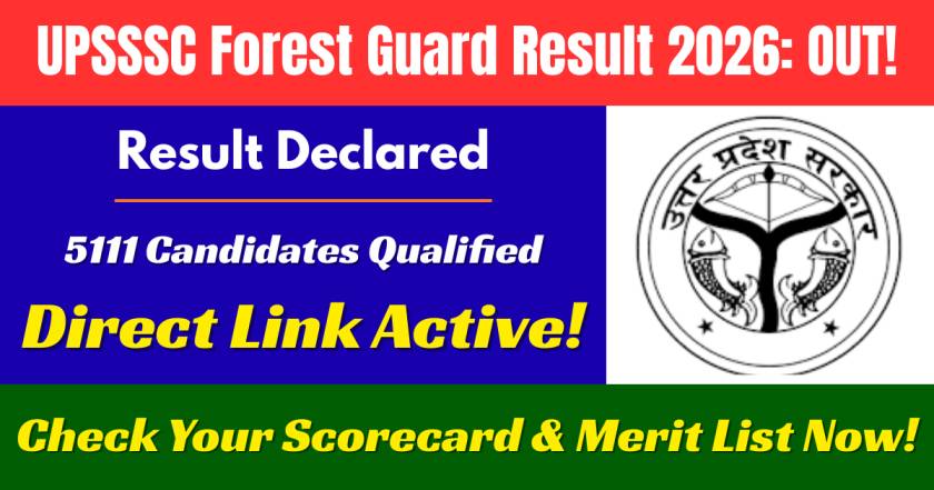 UPSSSC Forest Guard Result 2026