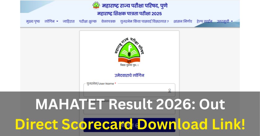 MAHATET Result 2026