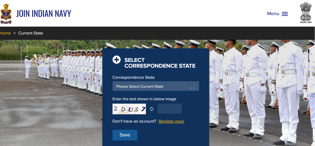 Online Offical Portal Indian Navy 10+2 B.Tech Cadet Entry July 2026
