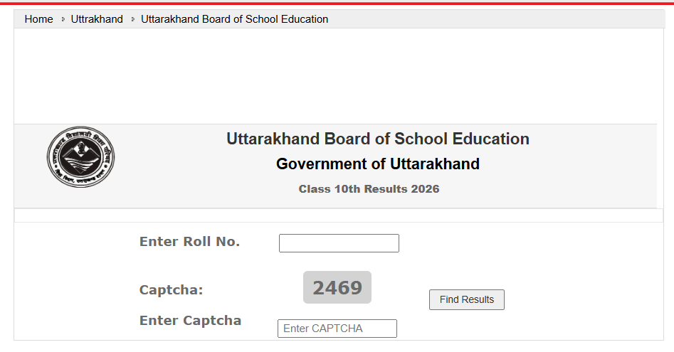 Official Website Uttarakhand UBSE 10th 12th Result 2026